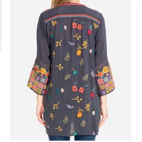 #31- JOHNNY WAS-TAZANNA TUNIC size small - Picture 2 of 6